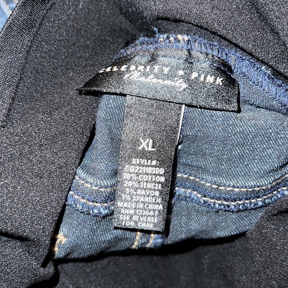 Celebrity Pink Skinny Full Coverage Maternity Jeans, Size xl- Women | - Picture 4 of 7